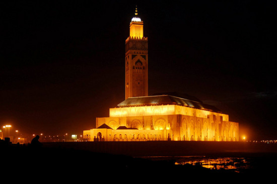Hassan II Mosque, Casablanca, Morocco - Photo: Andrzej Wójtowicz via Flickr, used under Creative Commons License (By 2.0)